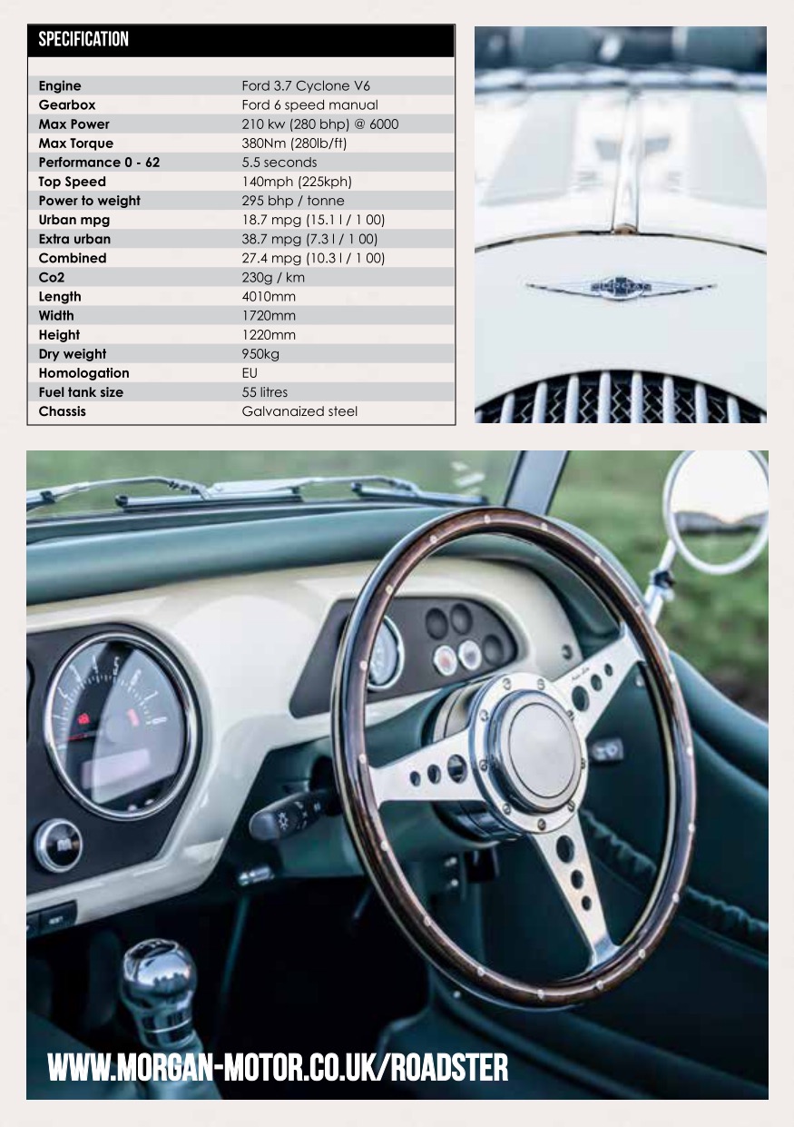 2015 Morgan Roadster Brochure Page 2